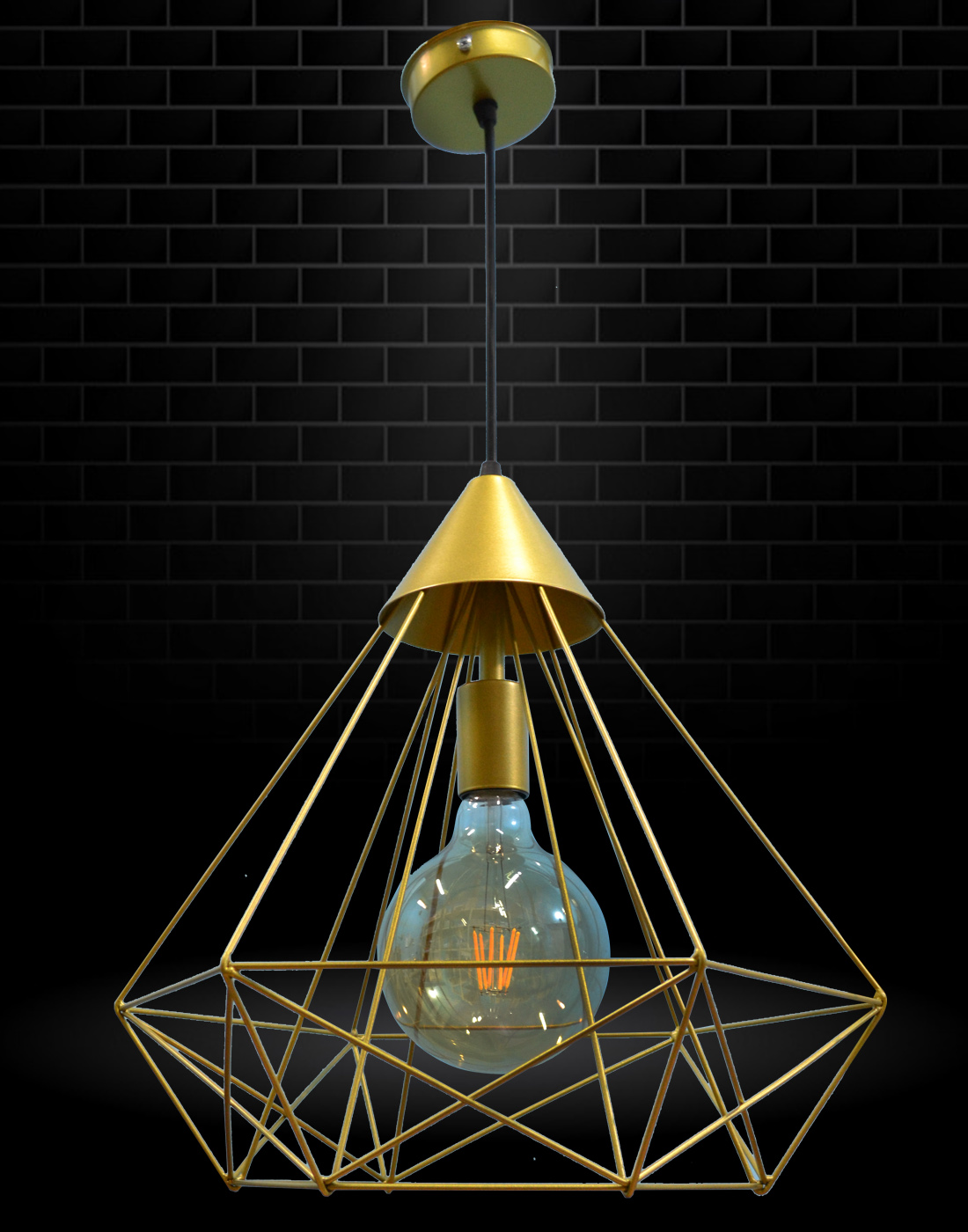 Светильник подвесной MSK Electric Crystal в стиле лофт NL 0541 G