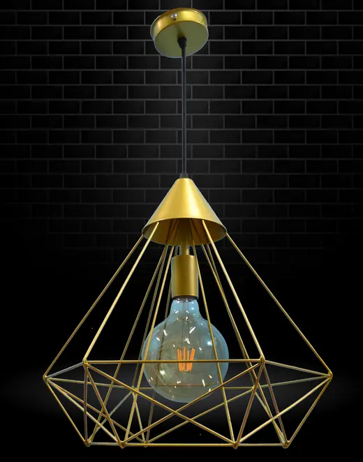 Светильник подвесной MSK Electric Crystal в стиле лофт NL 0541 G