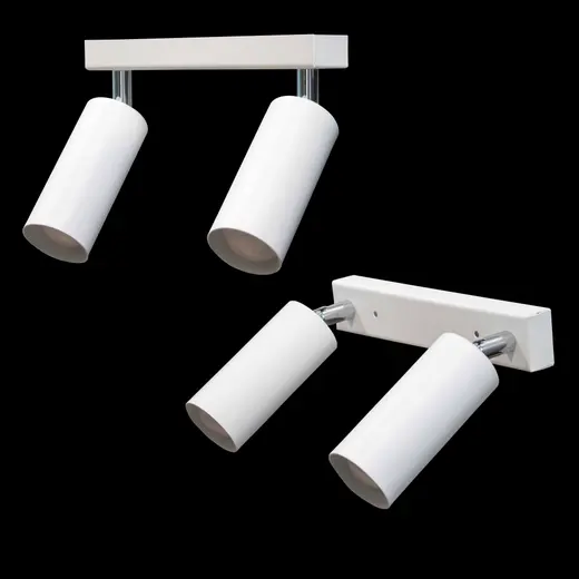Светильник в стиле лофт MSK Electric Tube спот с поворотным механизмом NL 1105-2 W