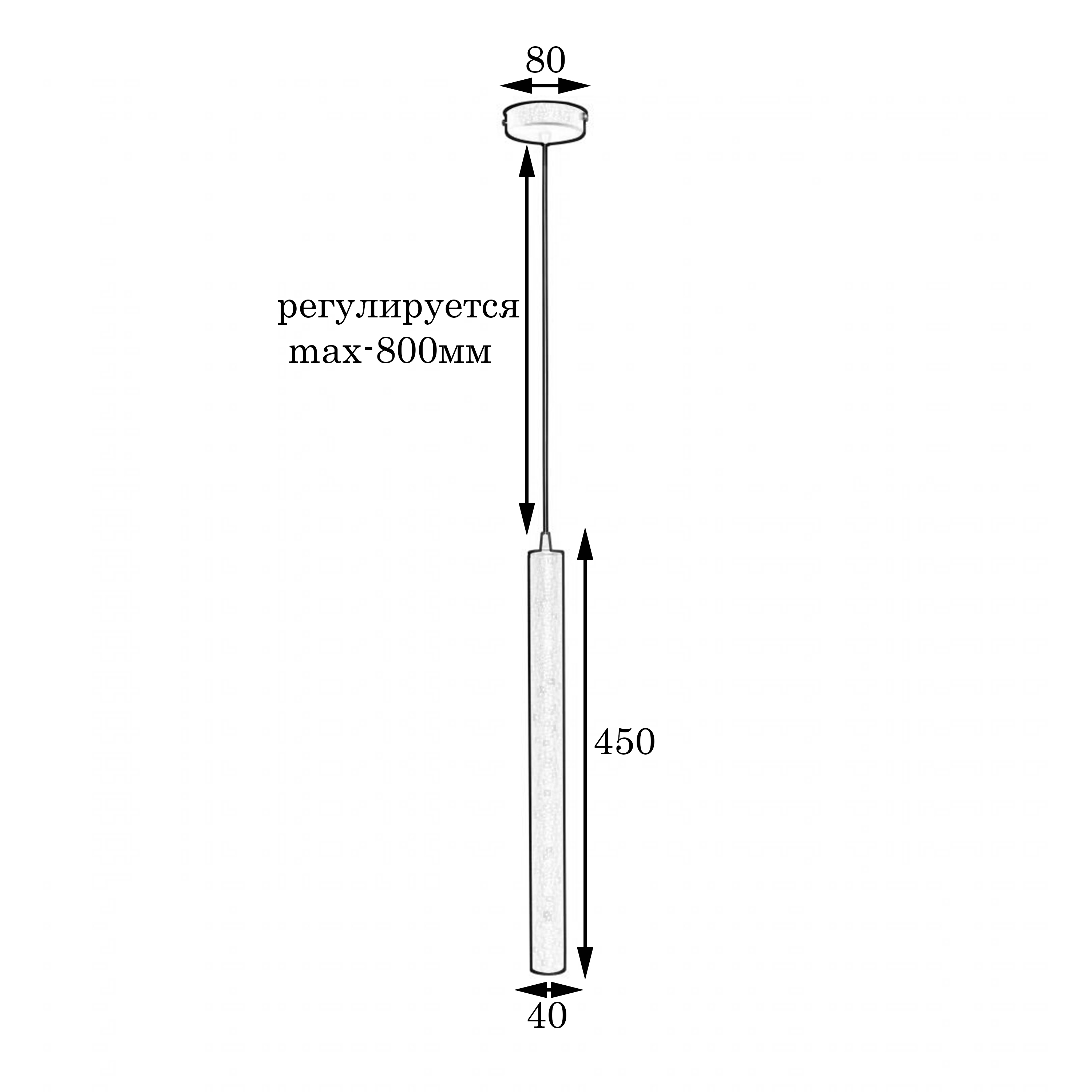 Светильник подвесной MSK Electric Elegant NL 4045 BK