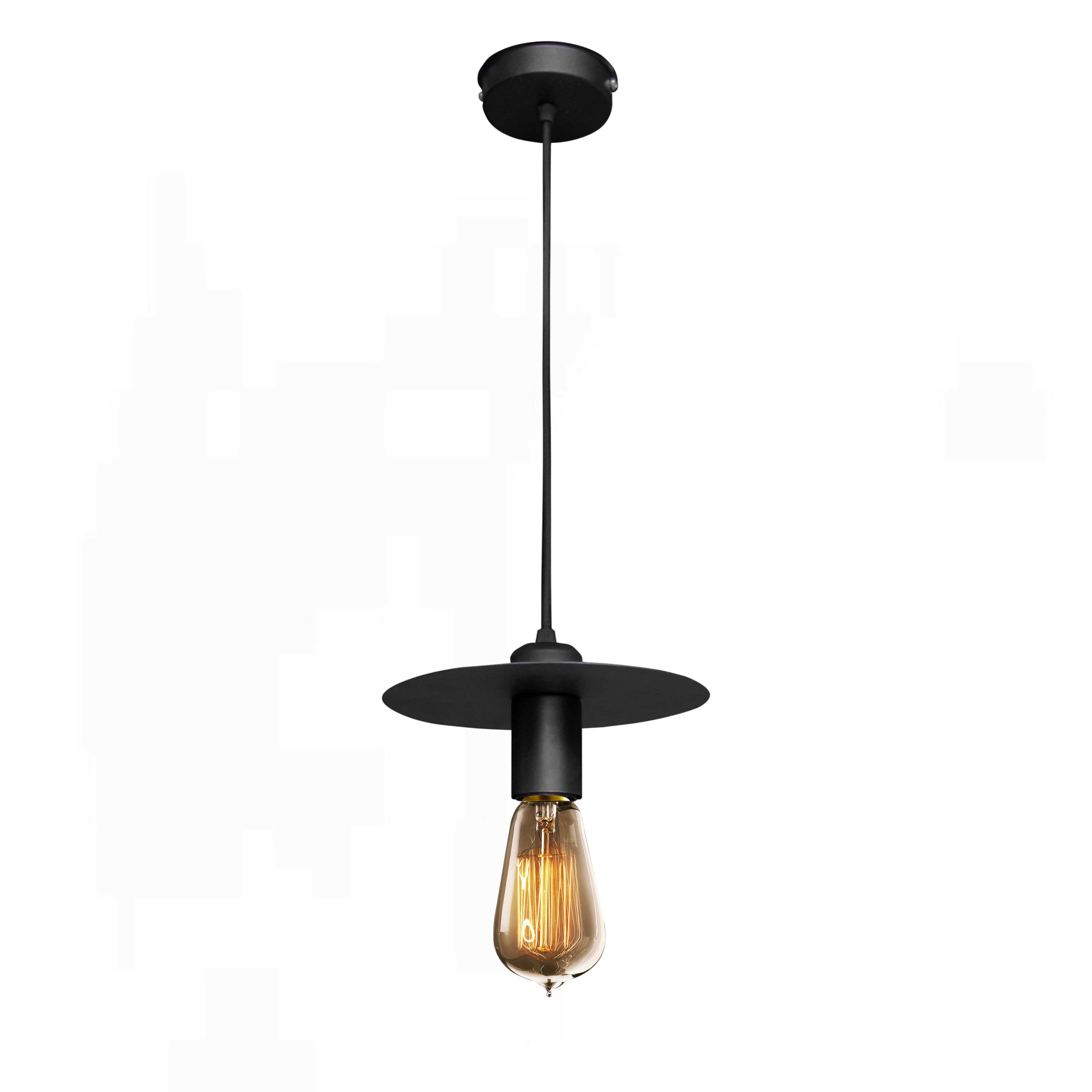 Светильник подвесной в стиле лофт MSK Electric Disk NL 2009 BK