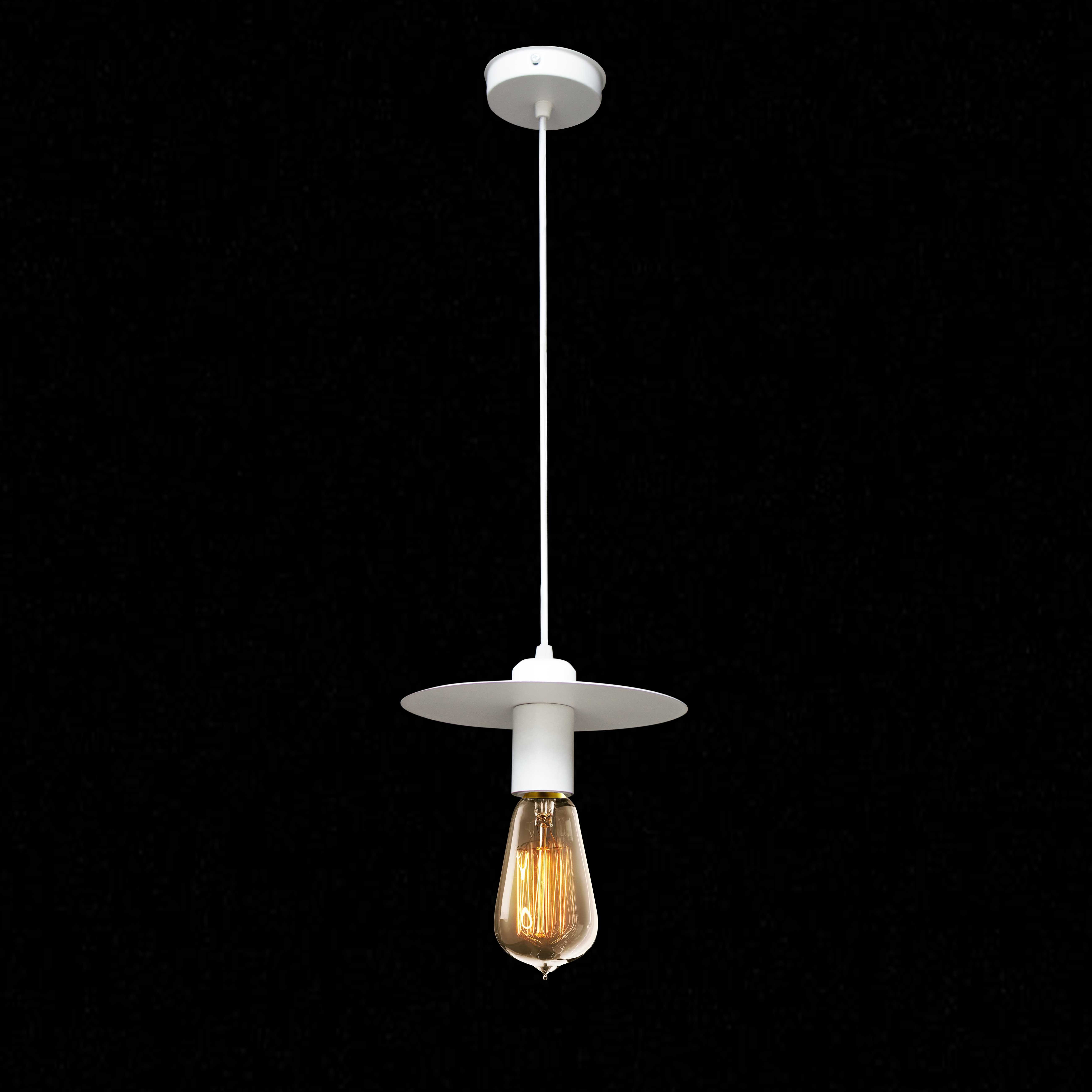 Светильник подвесной в стиле лофт MSK Electric Disk NL 2009 WH