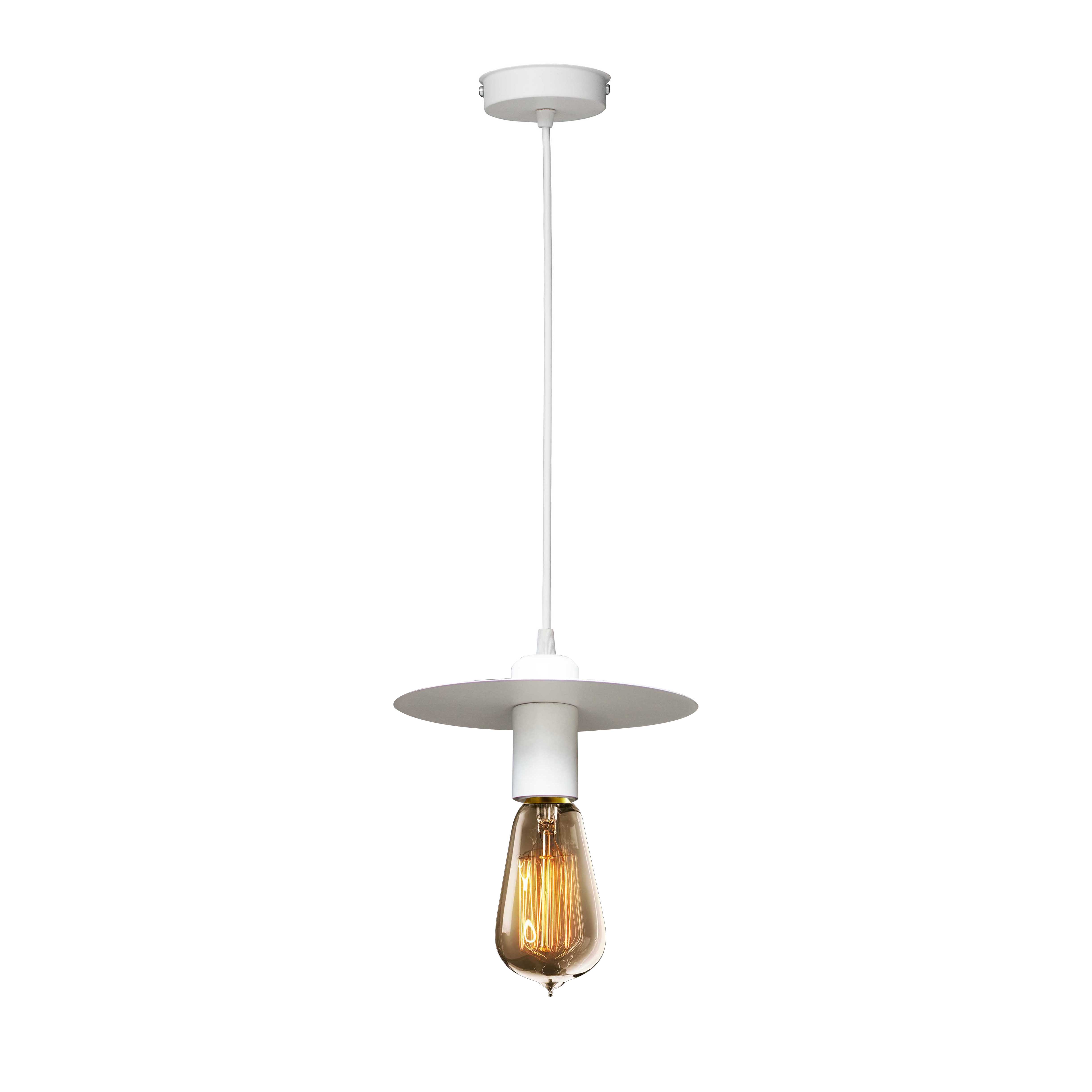 Светильник подвесной в стиле лофт MSK Electric Disk NL 2009 WH