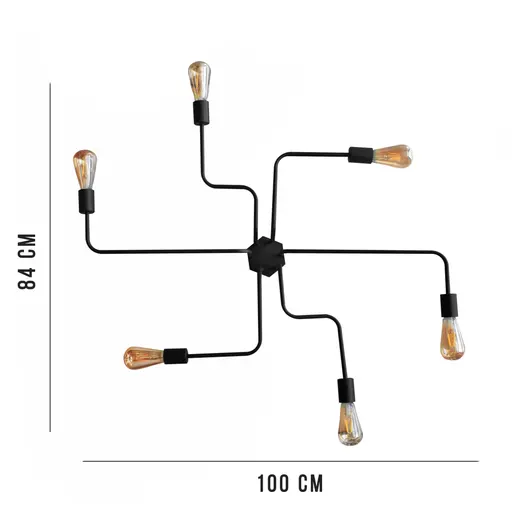Люстра лофт MSK Electric Maze паук NL 10084/6