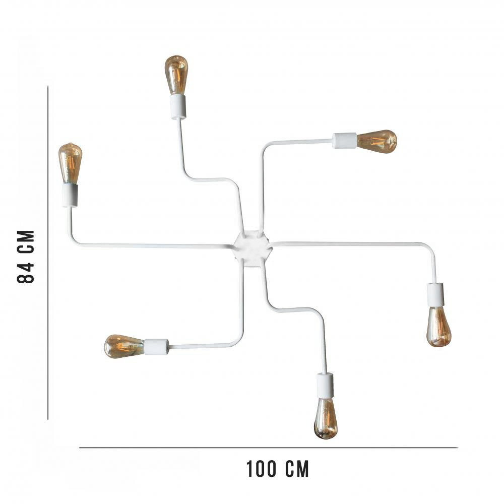 Люстра лофт MSK Electric Maze паук NL 10084/6 W