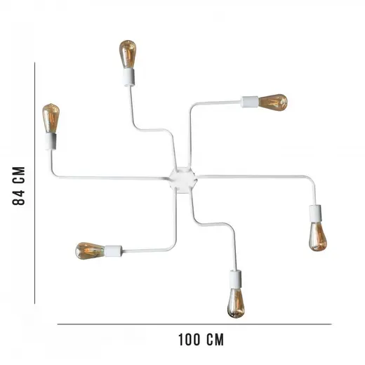 Люстра лофт MSK Electric Maze паук NL 10084/6 W