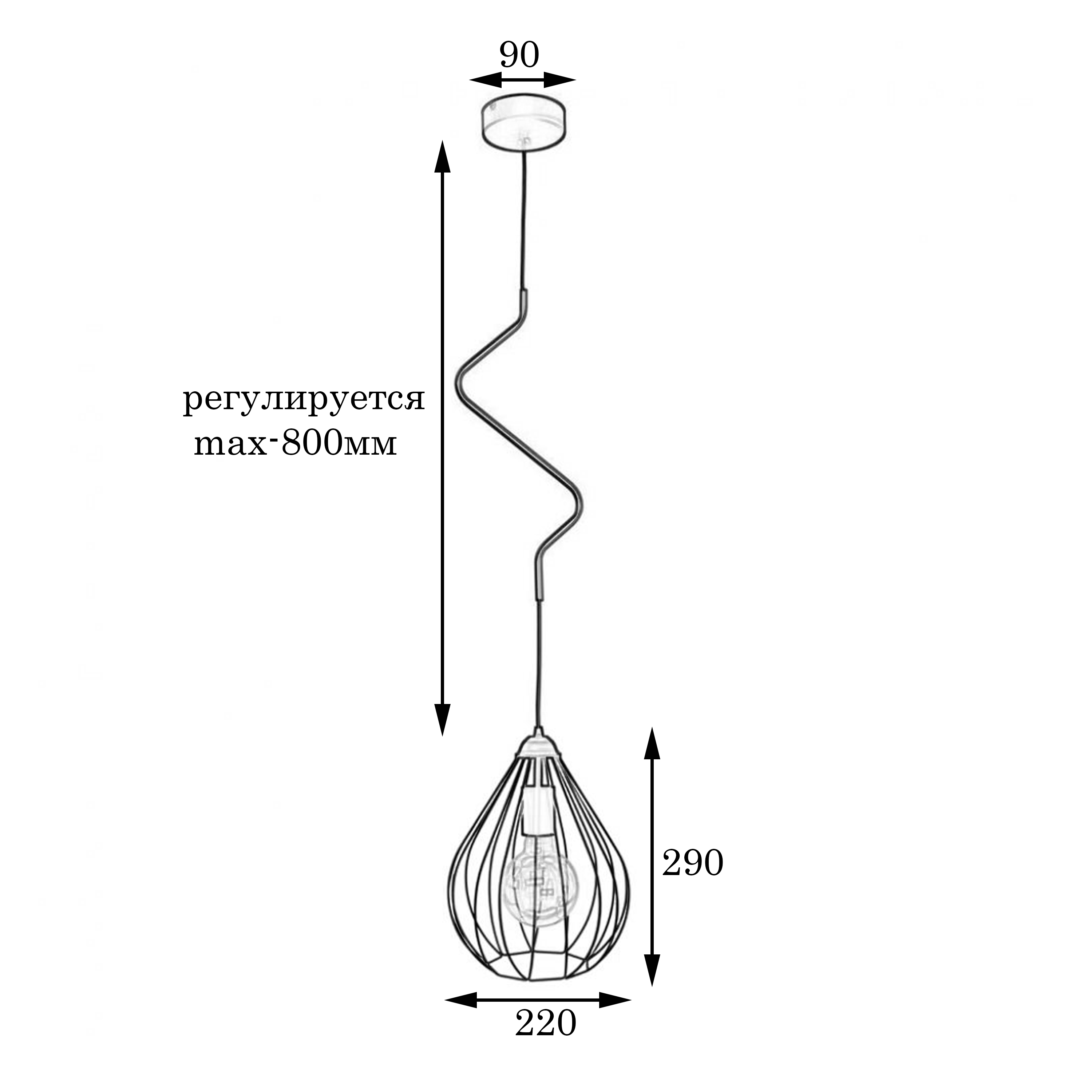 Светильник подвесной MSK Electric Kaplya NL 1422
