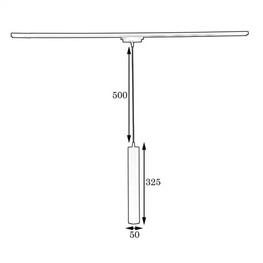 Подвесной трековый светильник MSK Electric Tube NT 3522 BN