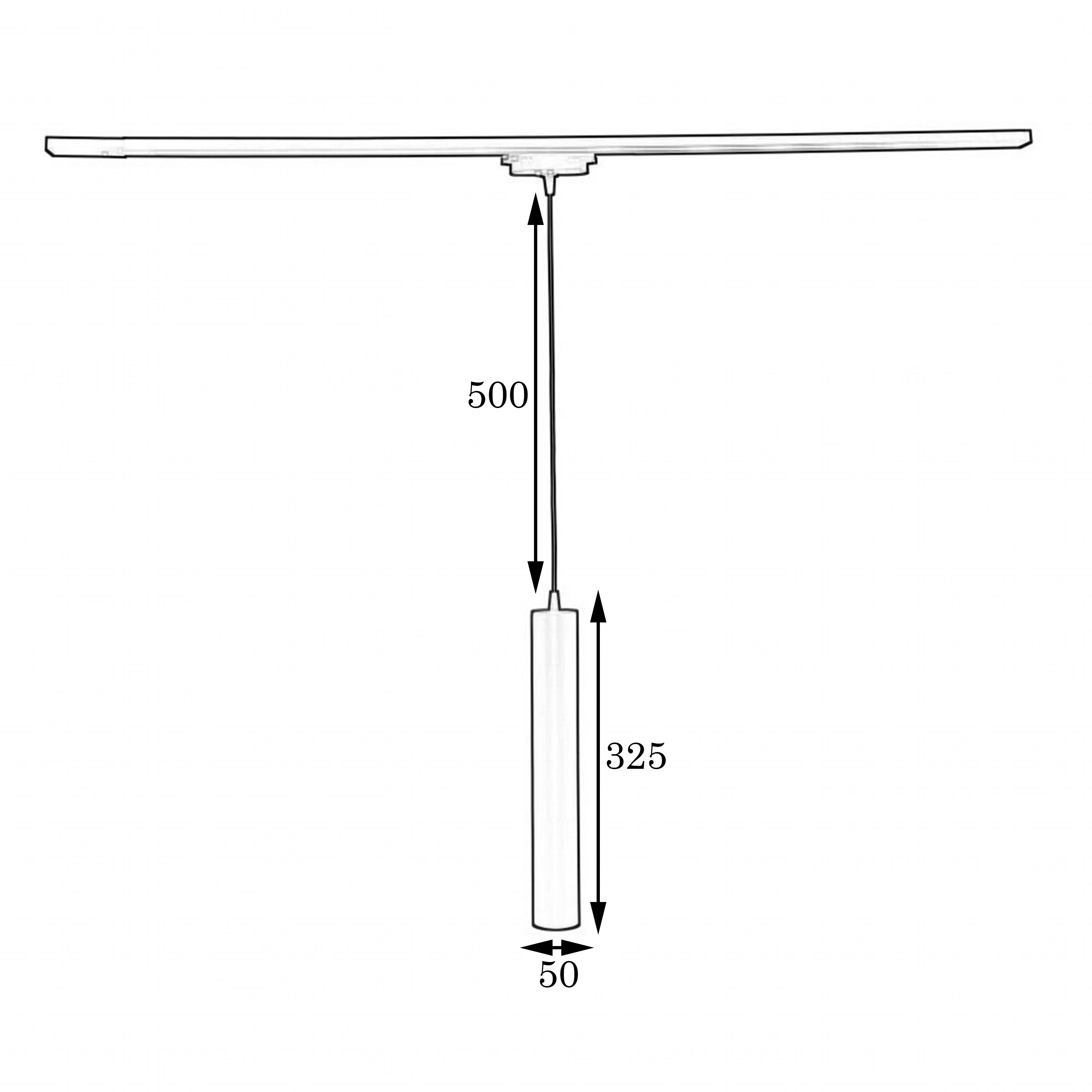 Подвесной трековый светильник MSK Electric Tube NT 3522W