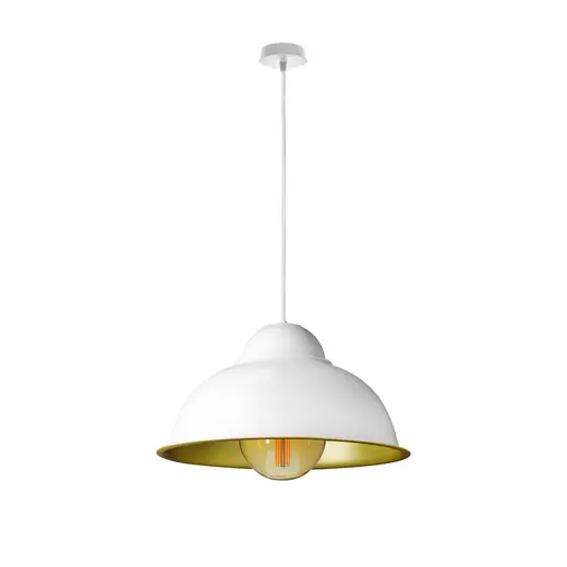 Светильник подвесной в стиле лофт MSK Electric Dome СП 3614 WH+GD