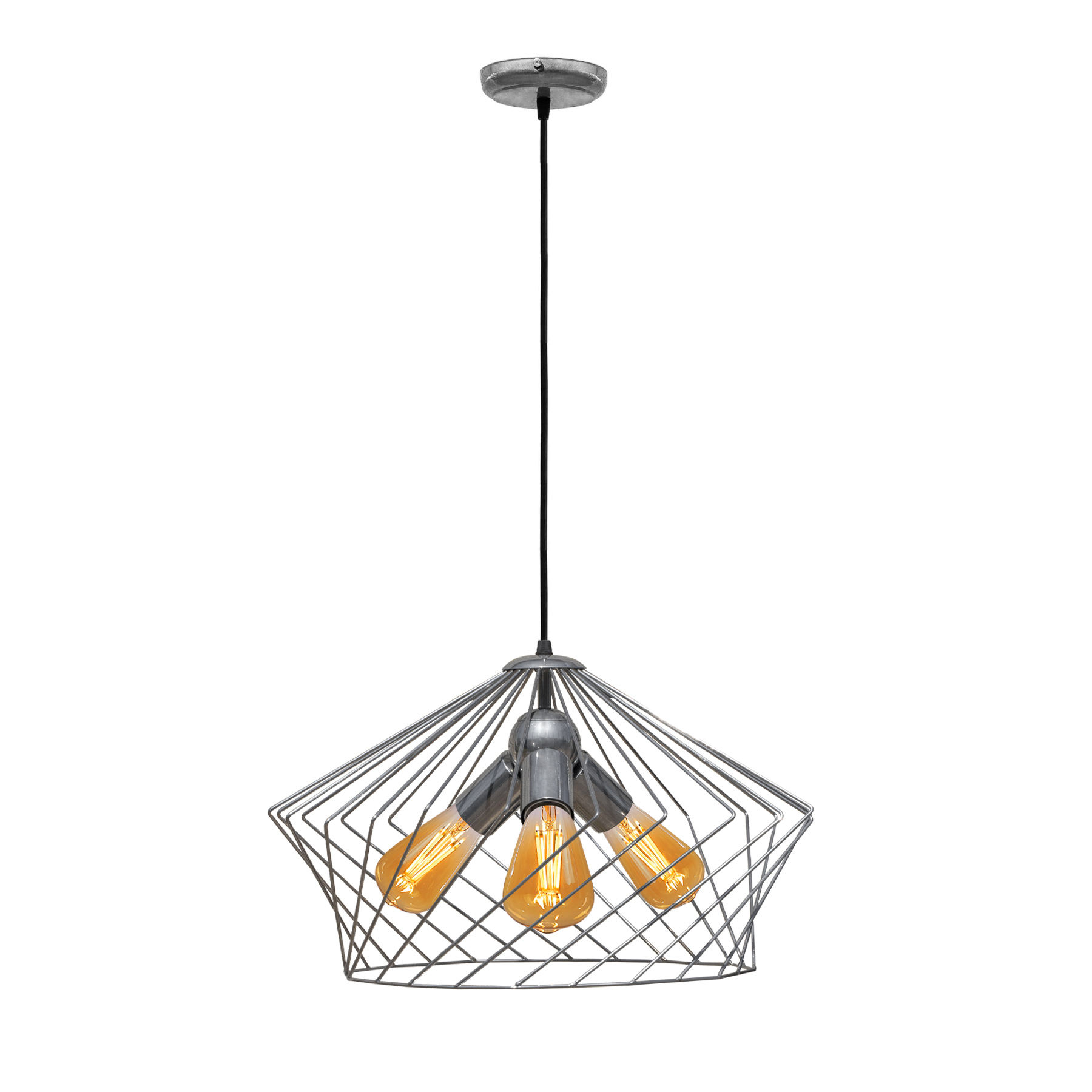 Светильник подвесной MSK Electric Camelia в стиле лофт NL 3329-3 CR