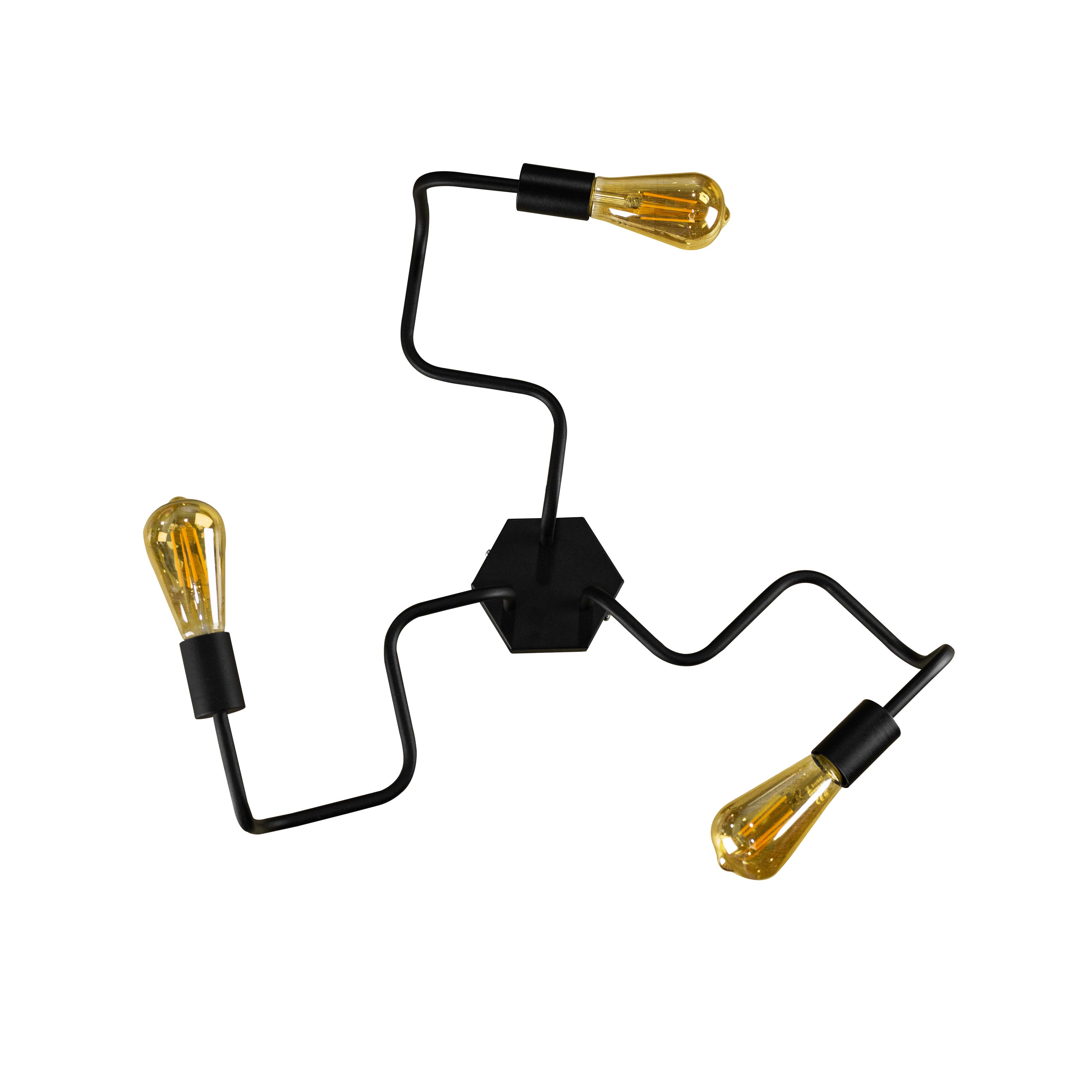 Люстра лофт MSK Electric Laminari на три лампы паук NL 5526-3