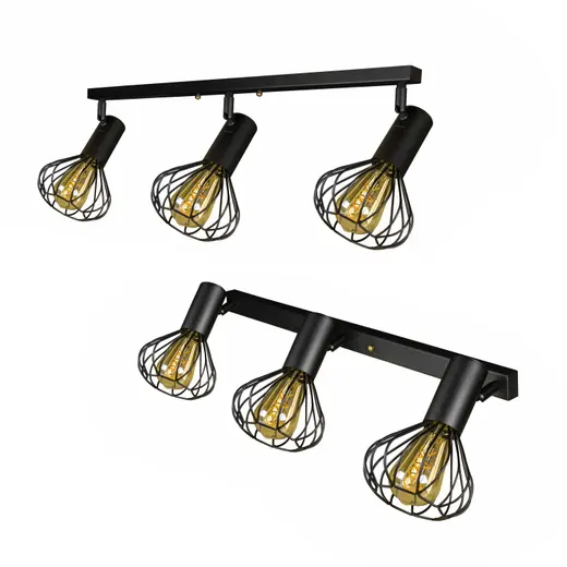 Светильник лофт настенно-потолочный MSK Electric Lotus NL 14151-3