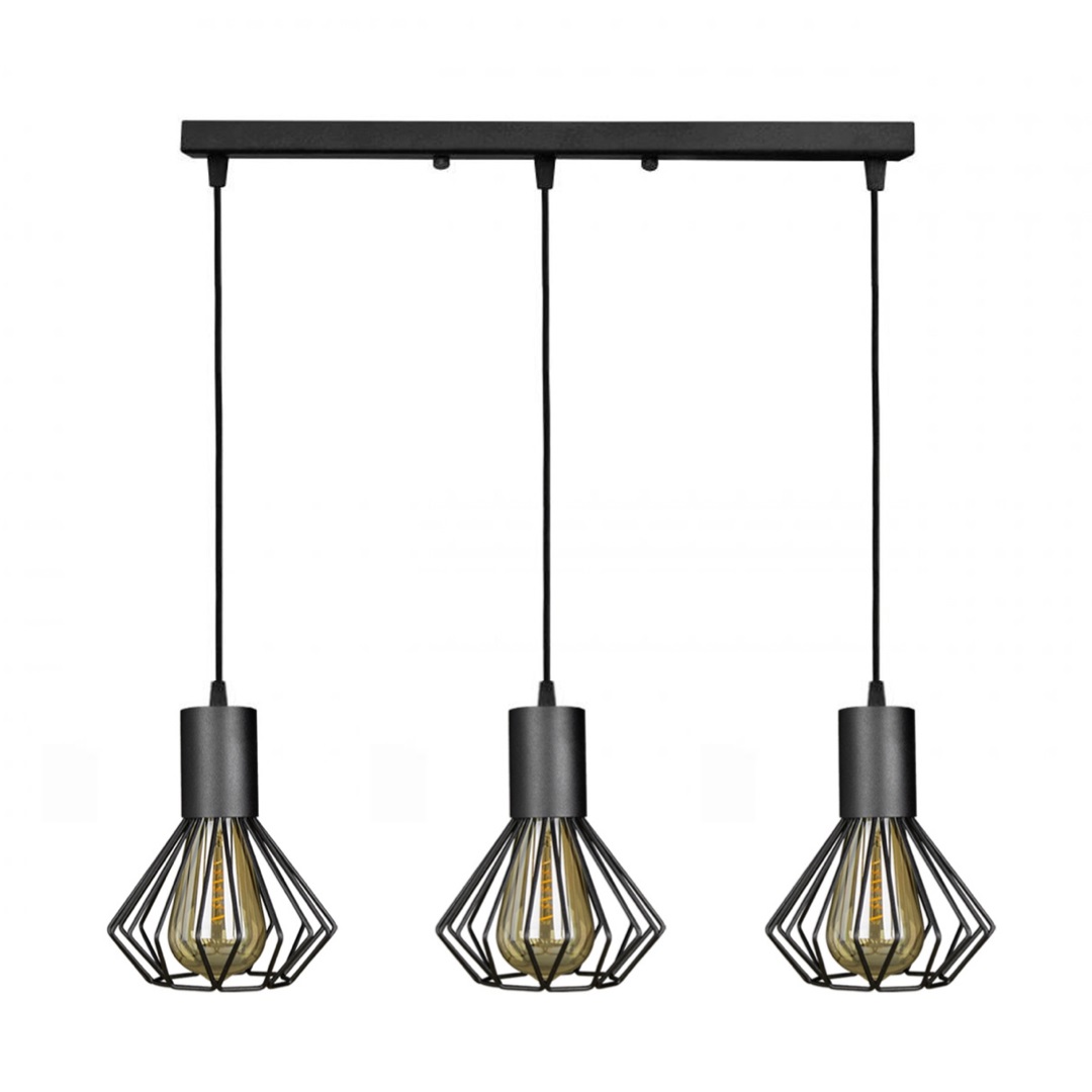 Светильник лофт MSK Electric Diadem подвесной на планке NL 2215-3