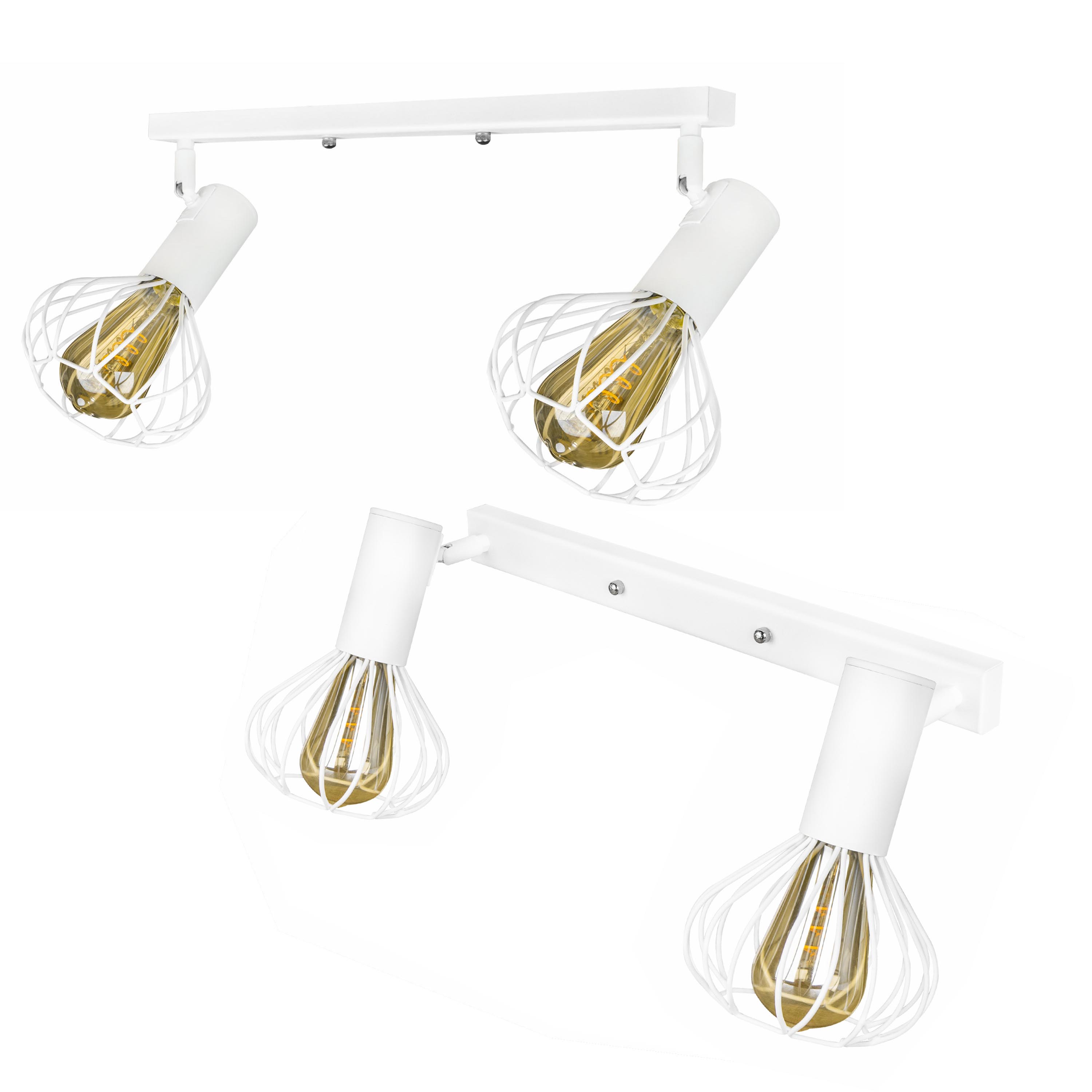 Светильник лофт настенно-потолочный MSK Electric Lotus NL 14151-2 WH