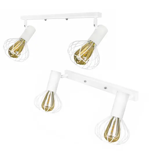 Светильник лофт настенно-потолочный MSK Electric Lotus NL 14151-2 WH
