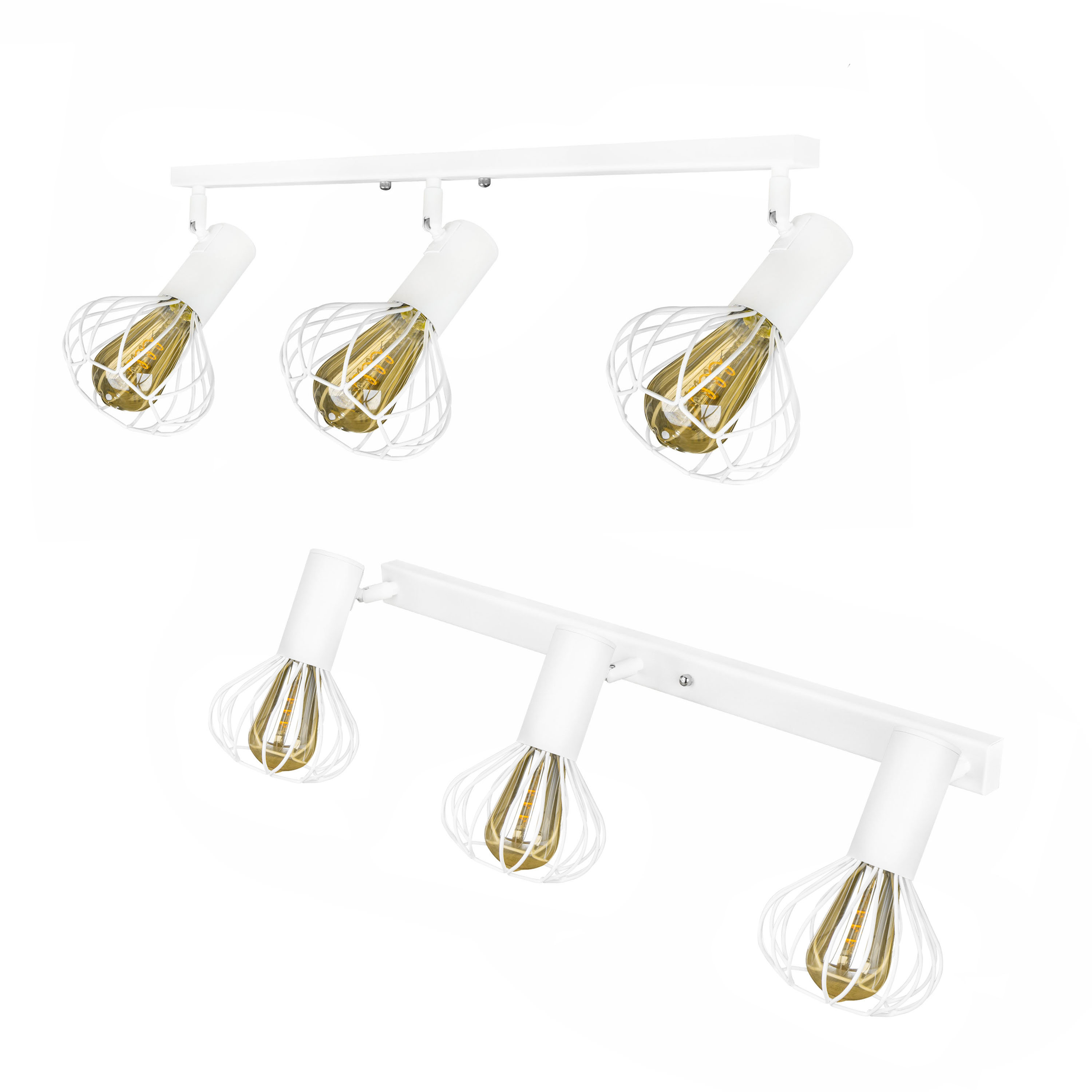 Светильник лофт настенно-потолочный MSK Electric Lotus NL 14151-3 WH