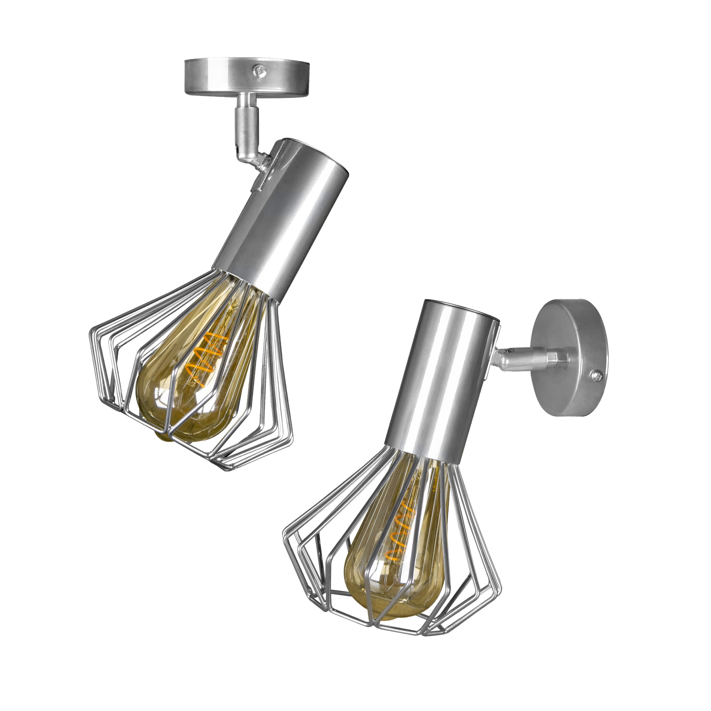 Светильник лофт MSK Electric Diadem настенно-потолочный NL 22151-1 CR хром