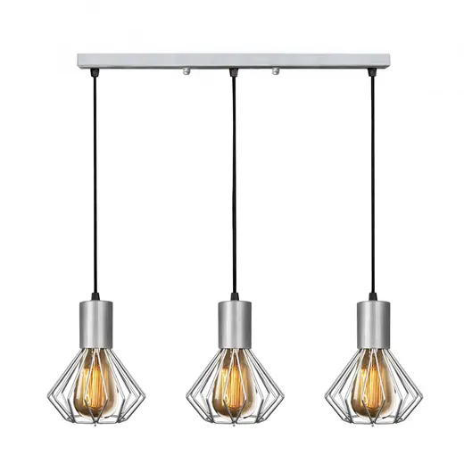 Светильник лофт MSK Electric Diadem подвесной на планке хром NL 2215-3 CR
