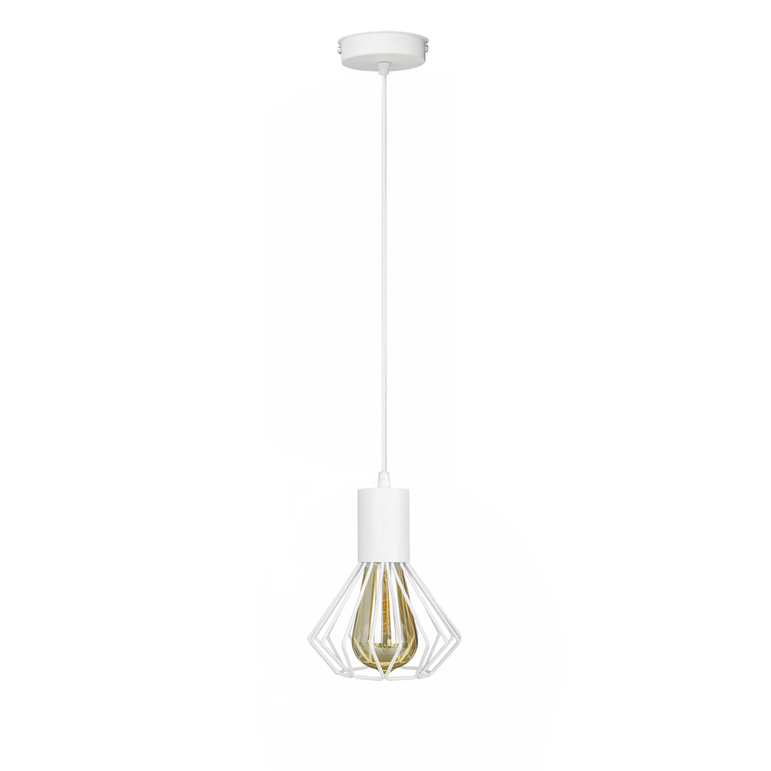 Светильник лофт MSK Electric Diadem подвесной белый NL 2215 WH