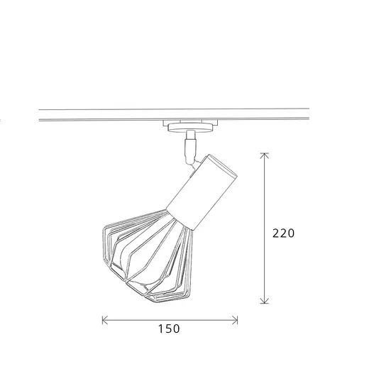 Светильник трековый MSK Electric Diadem в стиле лофт NT 22151-1 WH
