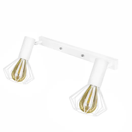 Светильник лофт MSK Electric Diadem настенно-потолочный NL 22151-2W белый