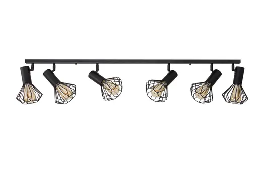 Светильник лофт MSK Electric Diadem потолочный NL 22151-6 BK