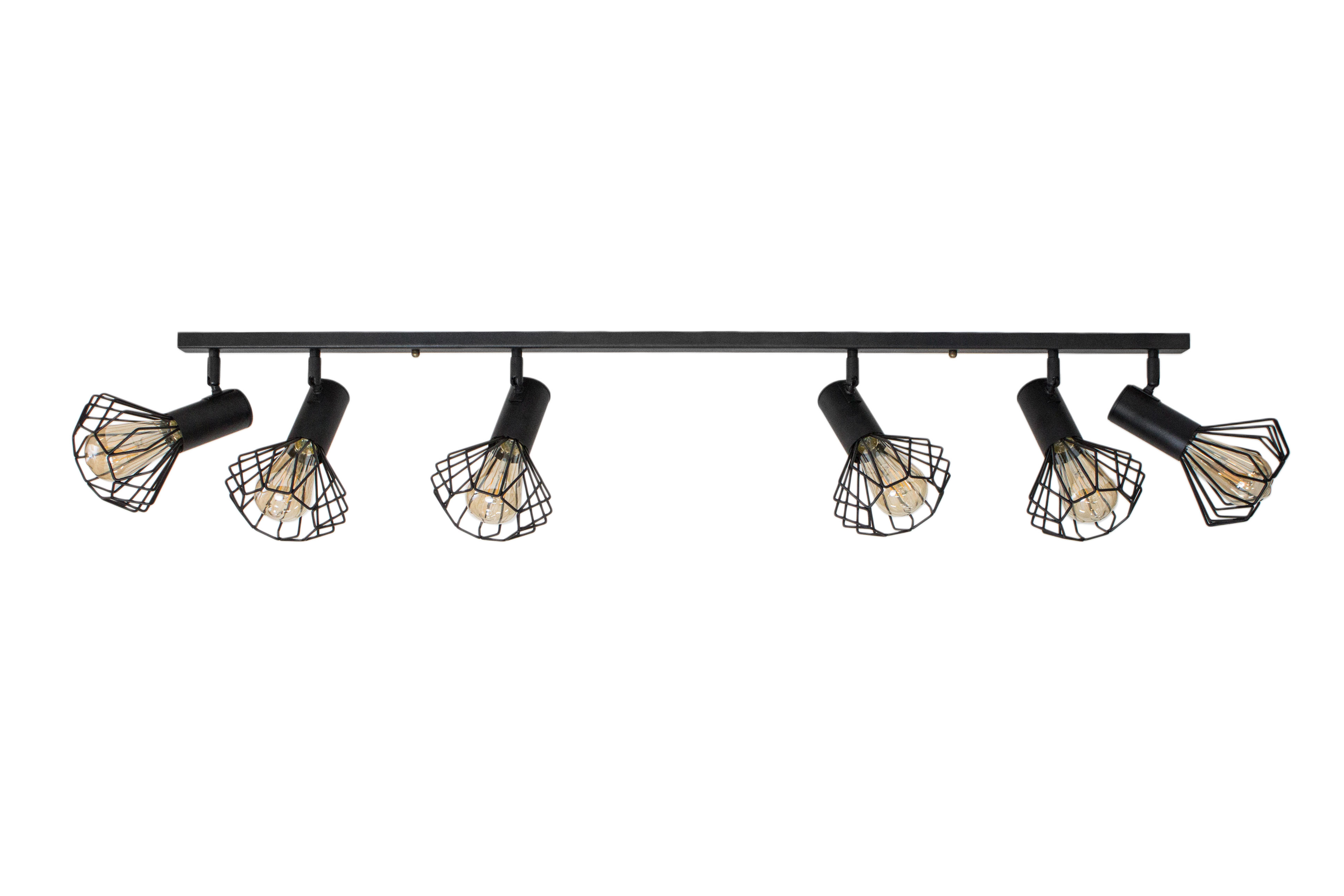 Светильник лофт MSK Electric Diadem потолочный NL 22151-6 BK