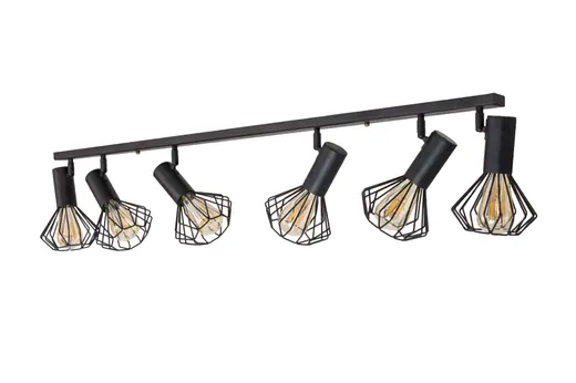 Светильник лофт MSK Electric Diadem потолочный NL 22151-6 BK