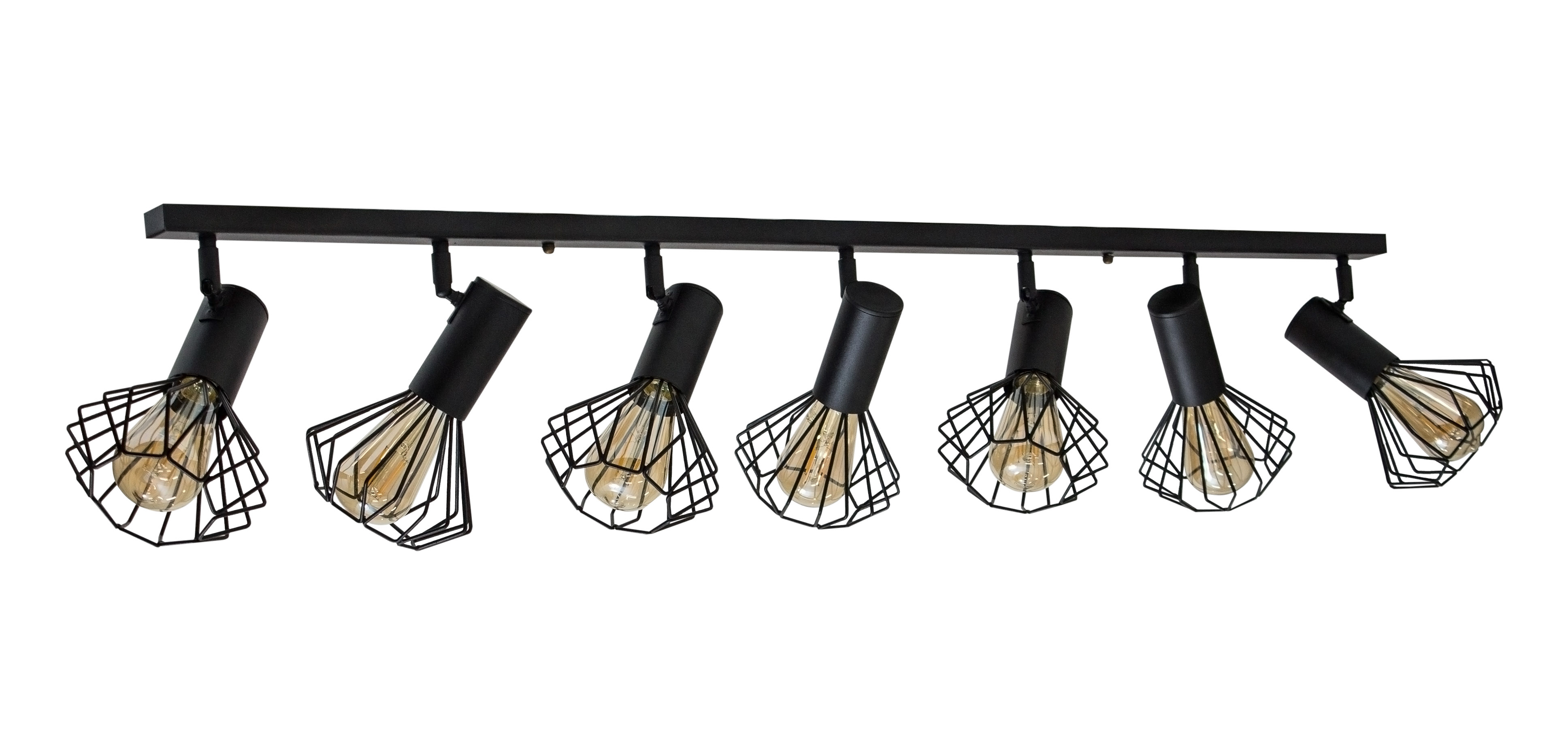 Светильник лофт MSK Electric Diadem потолочный NL 22151-7 BK