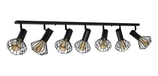 Светильник лофт MSK Electric Diadem потолочный NL 22151-7 BK