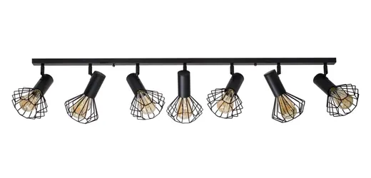Светильник лофт MSK Electric Diadem потолочный NL 22151-7 BK