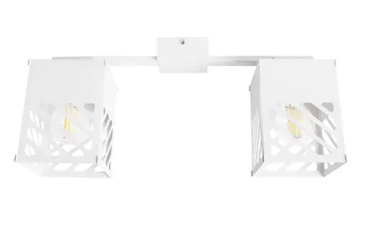 Люстра лофт MSK Electric Urban на два плафона белая NL 2410-2 WH