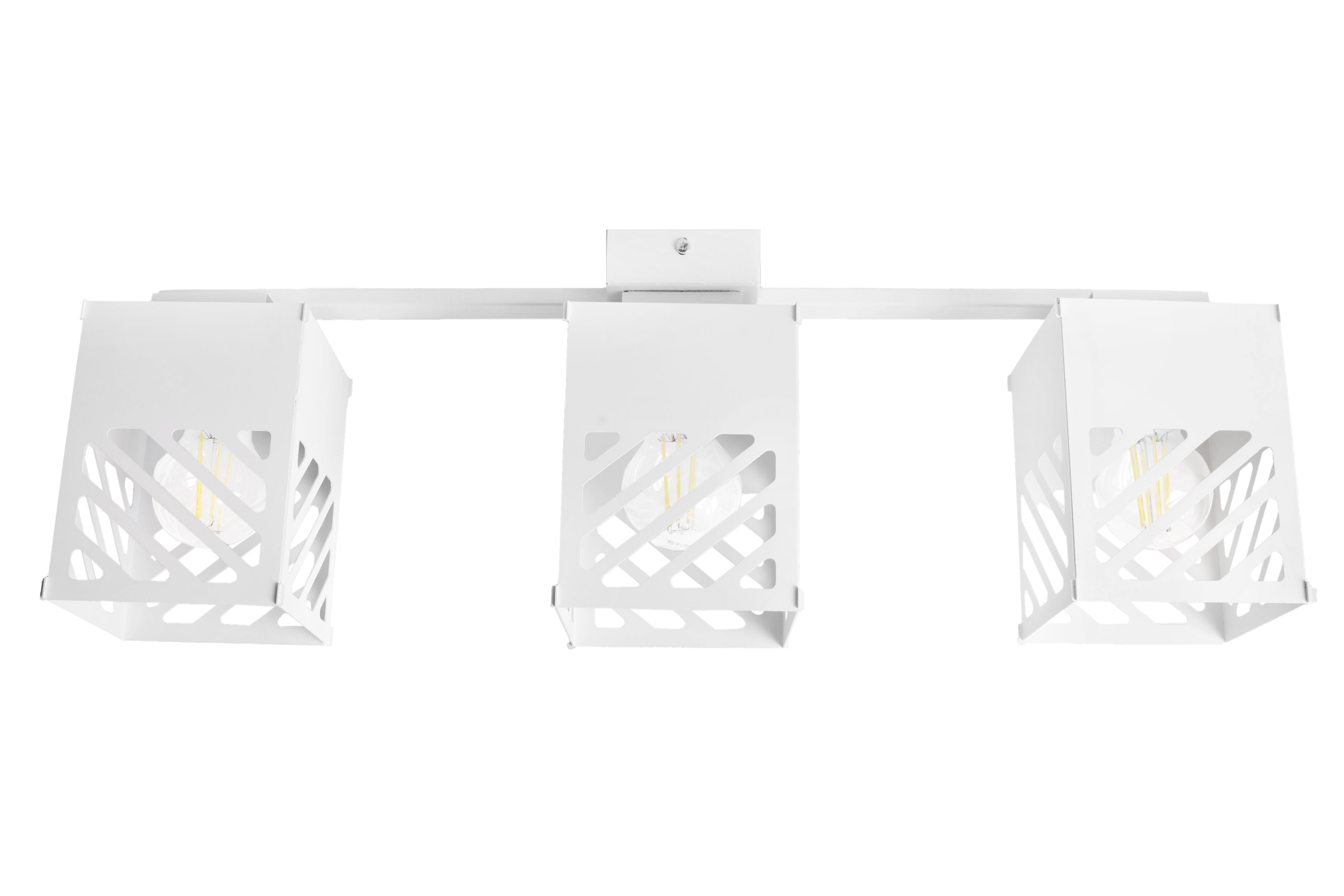 Люстра лофт MSK Electric Urban на три плафона белая NL 2410-3 WH