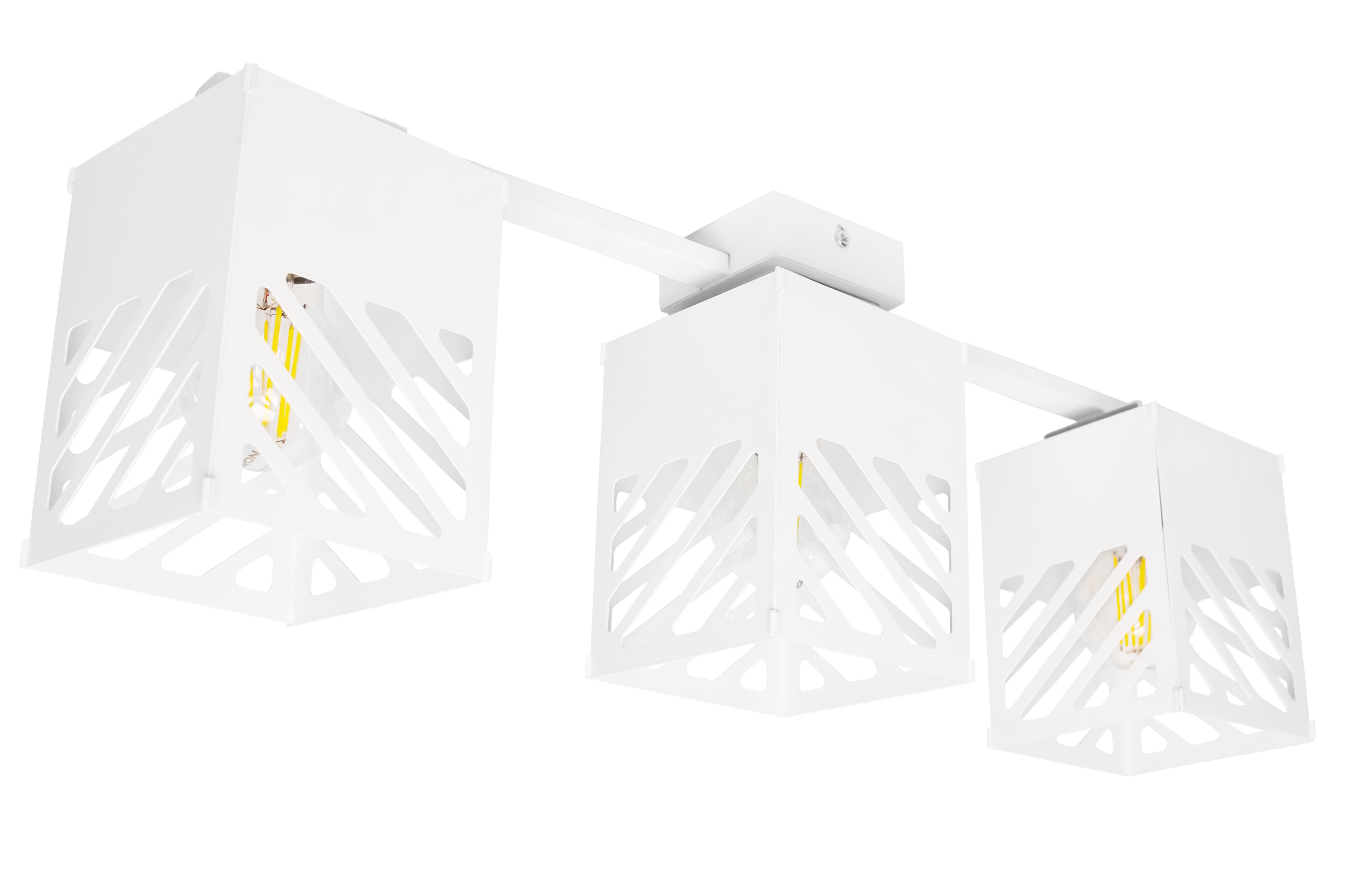 Люстра лофт MSK Electric Urban на три плафона белая NL 2410-3 WH