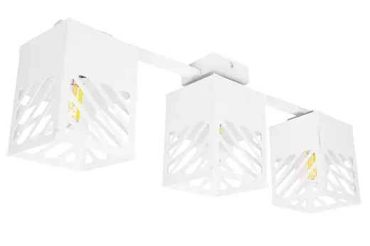 Люстра лофт MSK Electric Urban на три плафона белая NL 2410-3 WH