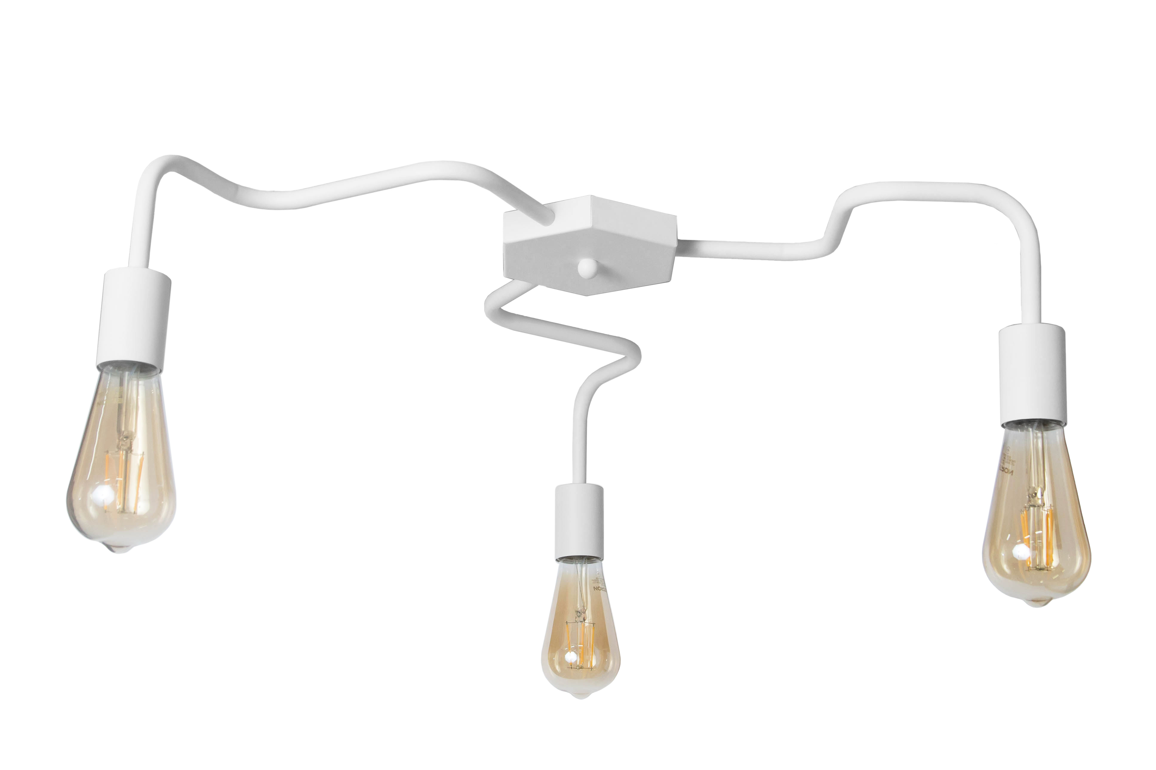 Люстра лофт MSK Electric Laminari потолочная на три лампы NL 17503-3 WH