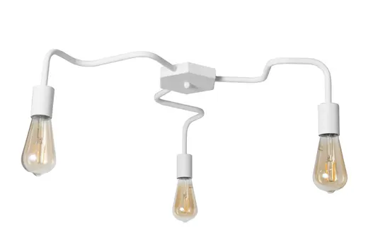 Люстра лофт MSK Electric Laminari потолочная на три лампы NL 17503-3 WH