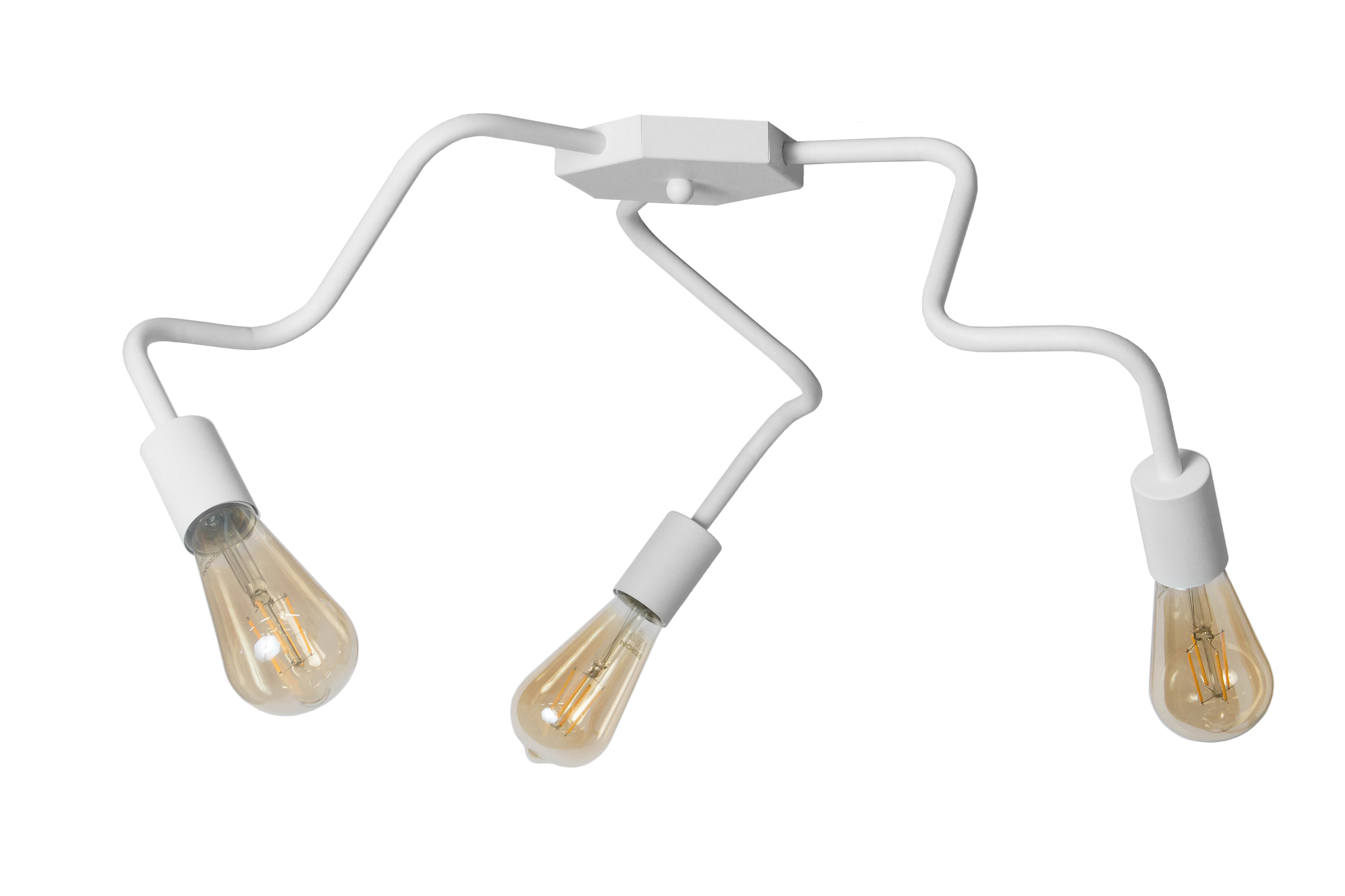 Люстра лофт MSK Electric Laminari потолочная на три лампы NL 17503-3 WH