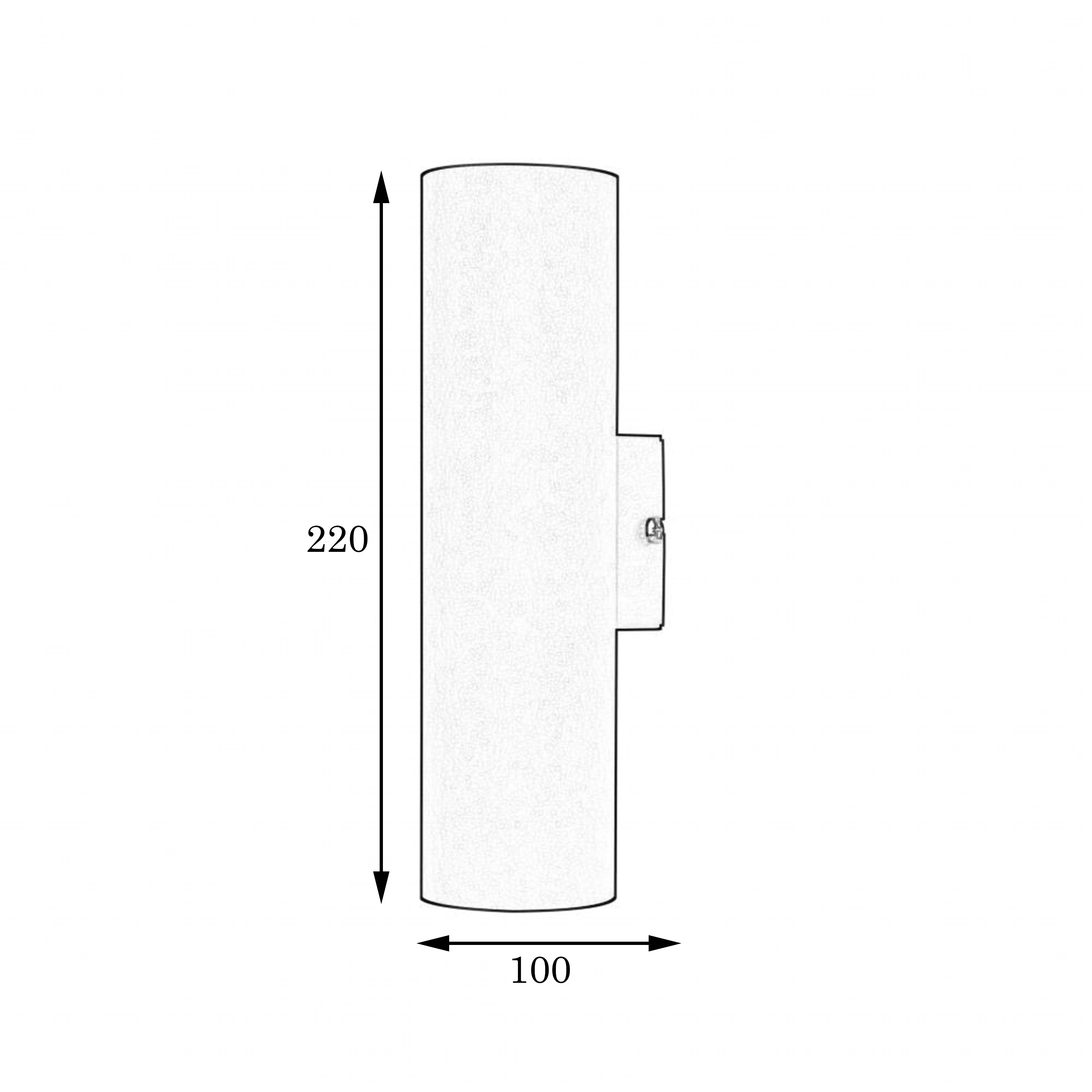 Светильник настенный MSK Electric Tube бра под две лампы MR 2206 GR
