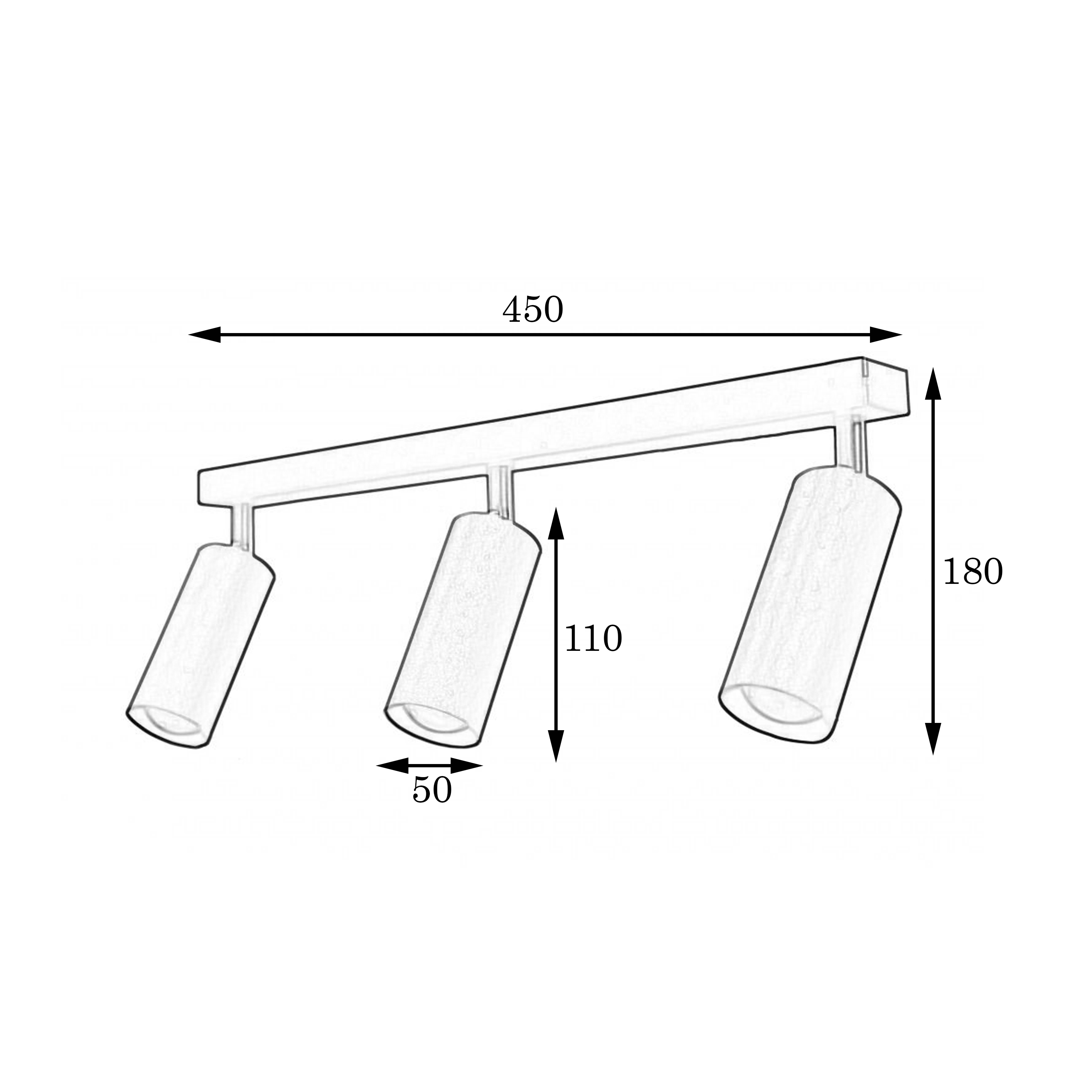 Светильник MSK Electric Tube спот с поворотными механизмами MR 1105-3 GD