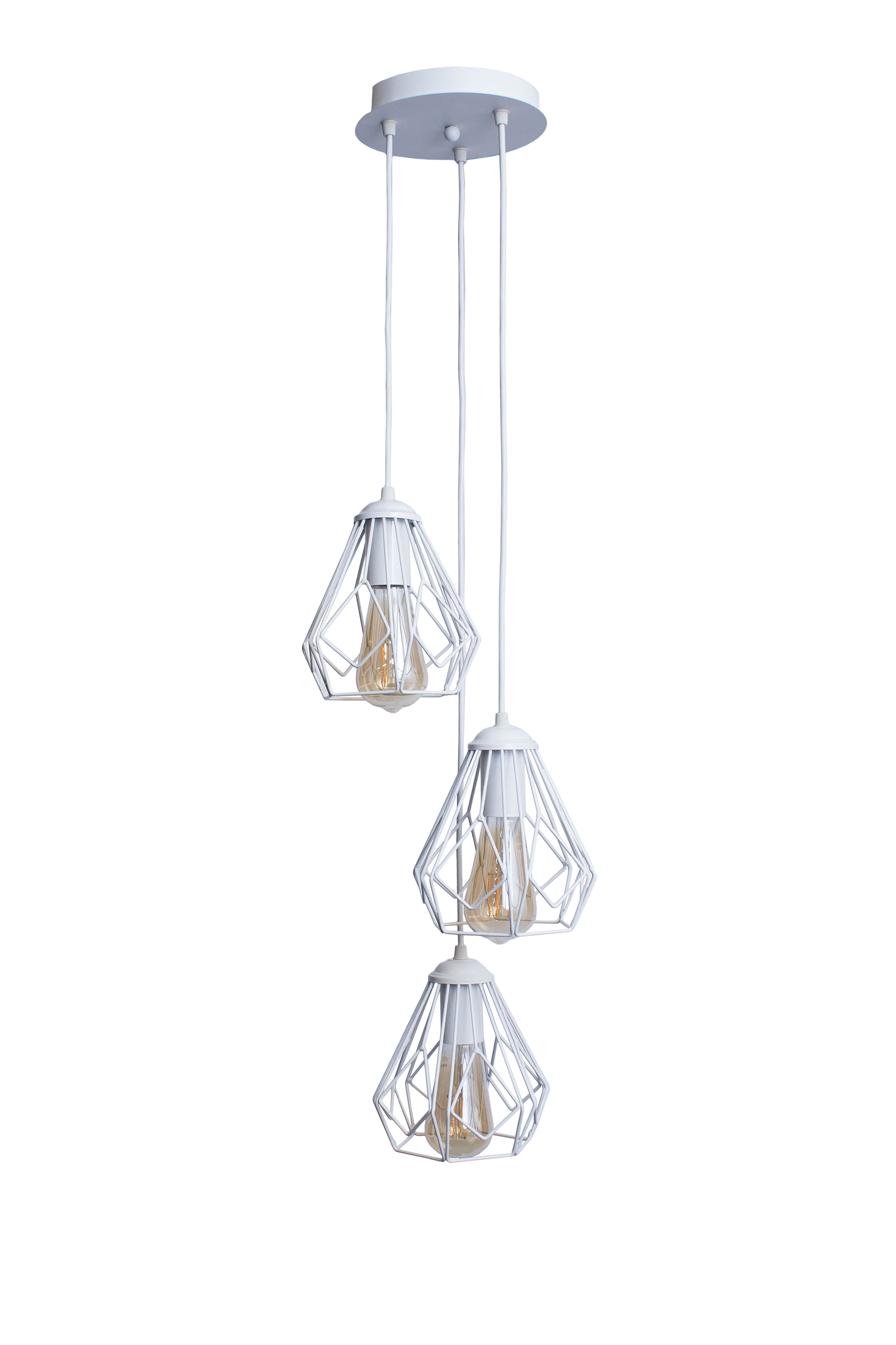 Светильник подвесной в стиле лофт MSK Electric Milan NL 538-3R WH