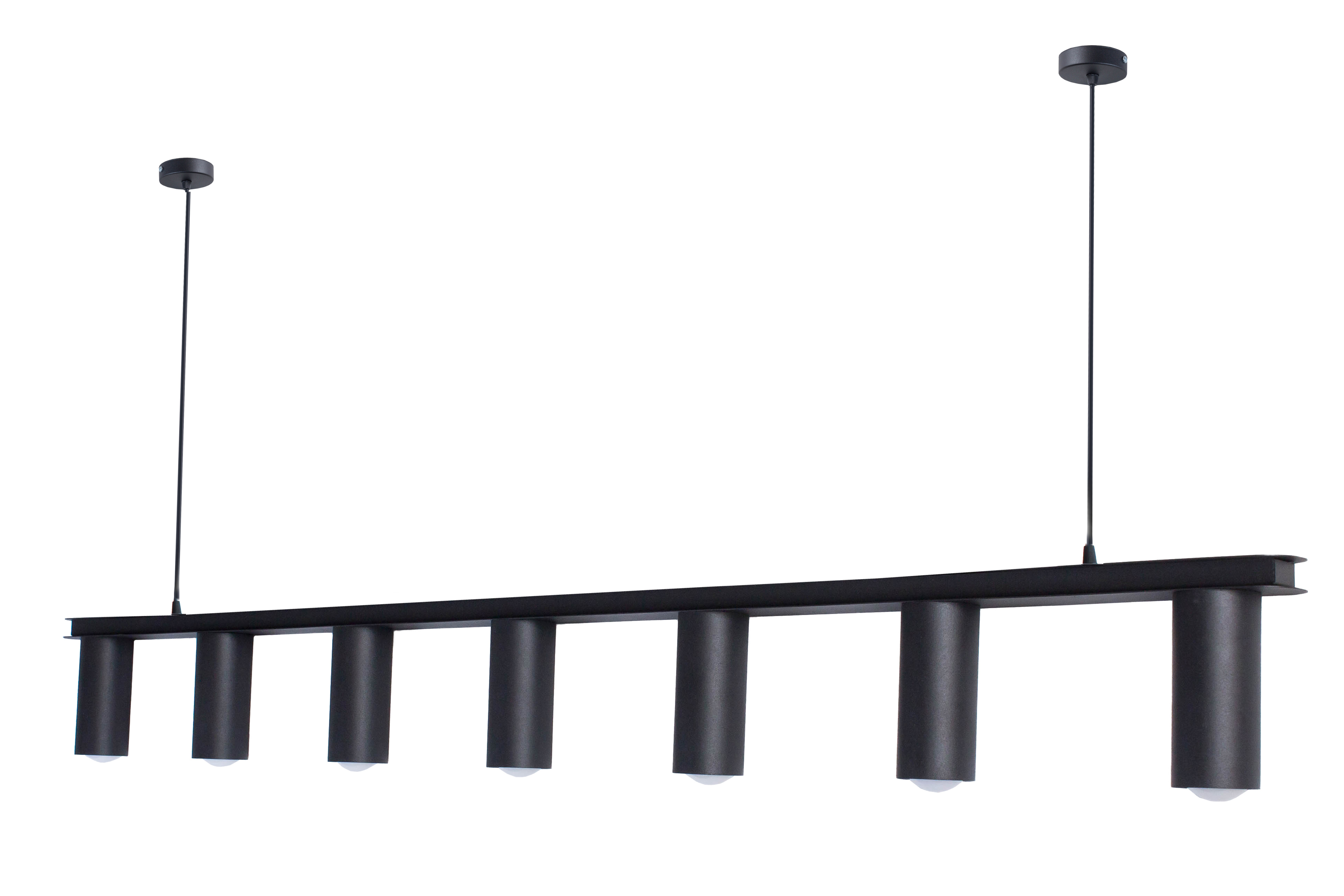 Люстра подвесная MSK Electric Tube в стиле лофт NL 2450-7 BK