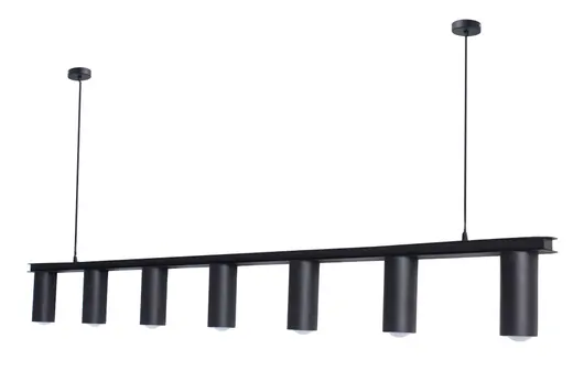 Люстра подвесная MSK Electric Tube в стиле лофт NL 2450-7 BK
