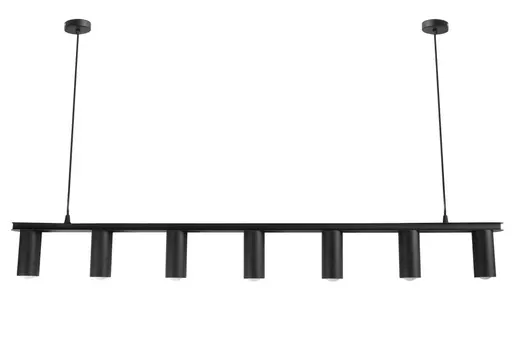 Люстра подвесная MSK Electric Tube в стиле лофт NL 2450-7 BK