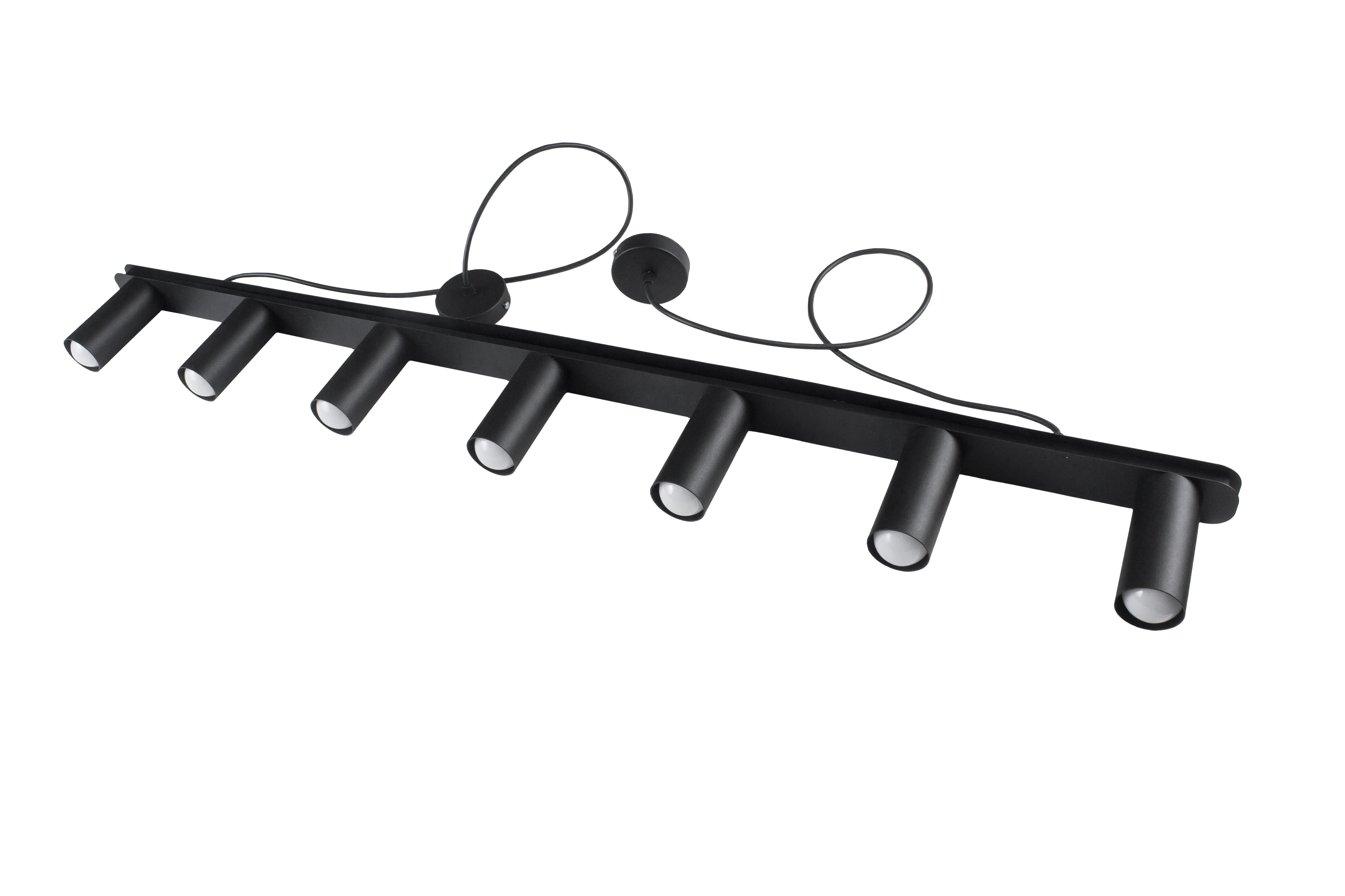 Люстра подвесная MSK Electric Tube в стиле лофт NL 2450-7 BK