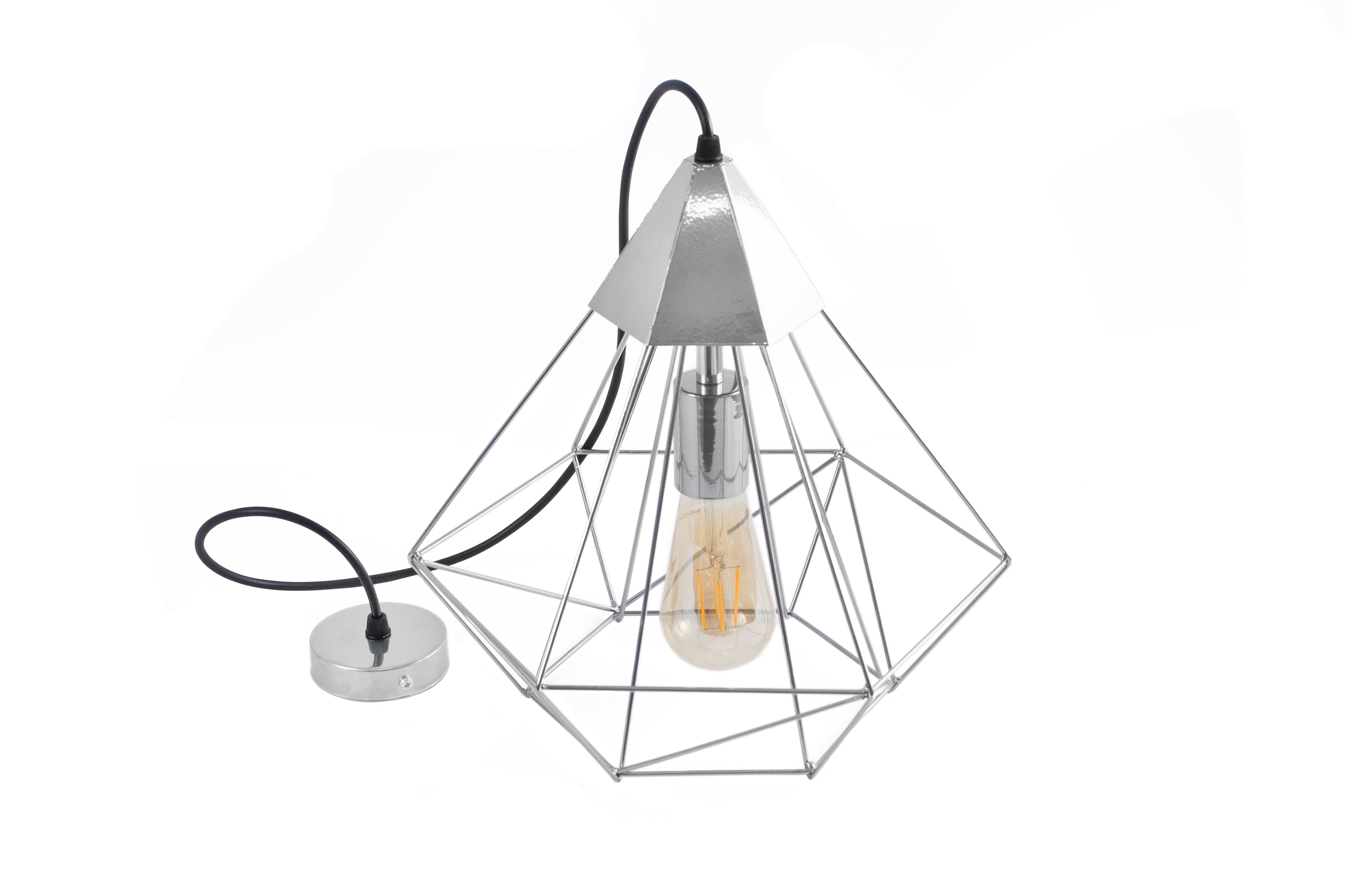 Светильник подвесной в стиле лофт MSK Electric Crystal NL 0538 CR хром