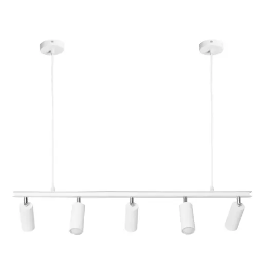 Люстра подвесная MSK Electric Tube в стиле лофт с поворотными плафонами NL 2450-5 WH