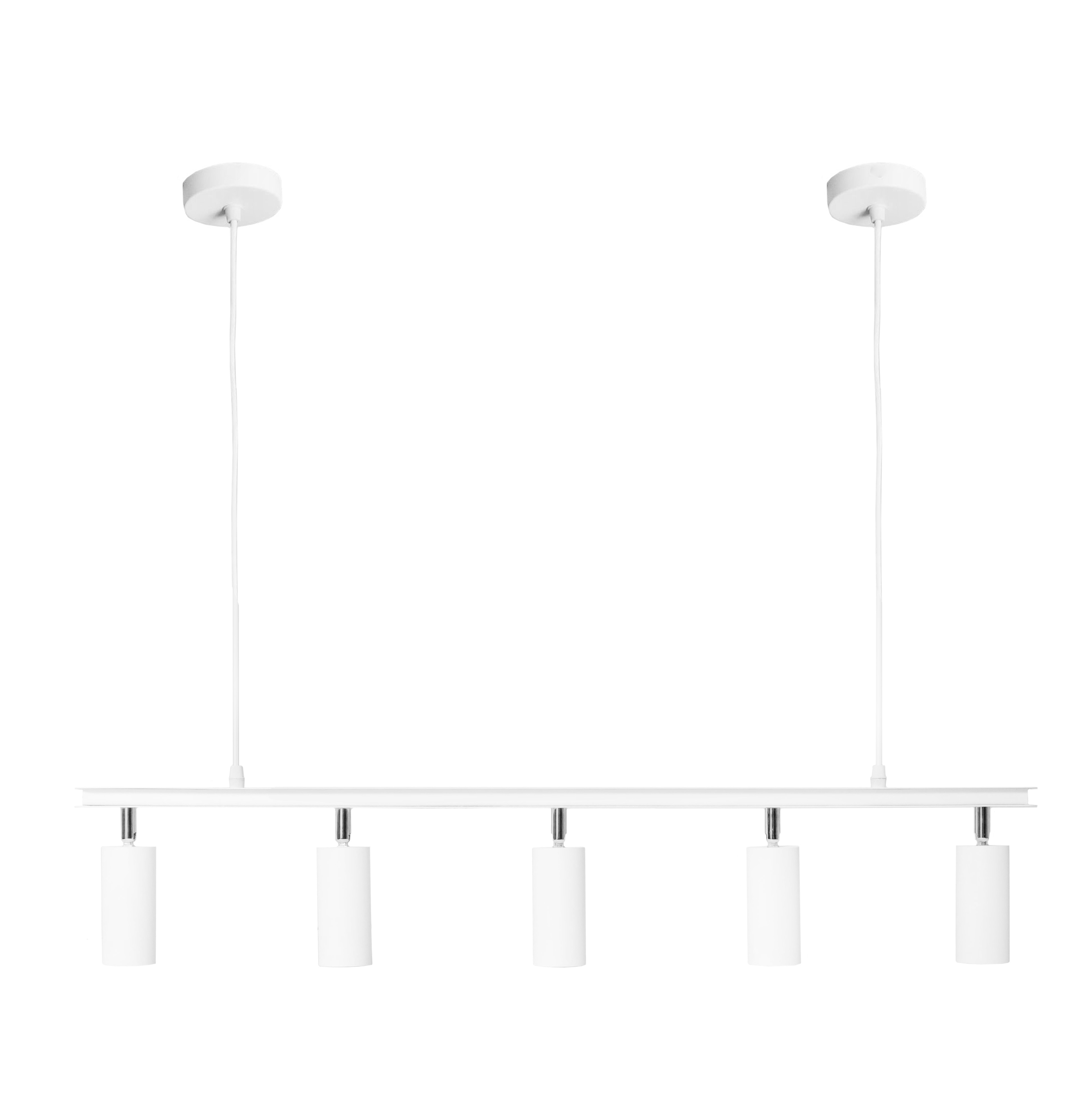 Люстра подвесная MSK Electric Tube в стиле лофт с поворотными плафонами NL 2450-5 WH