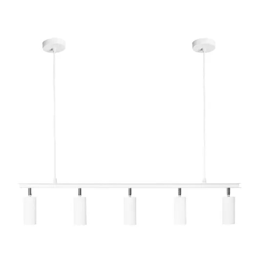 Люстра подвесная MSK Electric Tube в стиле лофт с поворотными плафонами NL 2450-5 WH